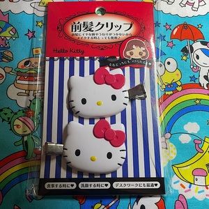 Hello Kitty Red Bow Clips